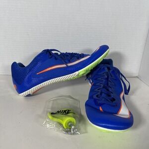 Size 8 Nike Zoom Rival‎ Sprinter Track Spikes Racer Blue/Lime DC8753-401 mens